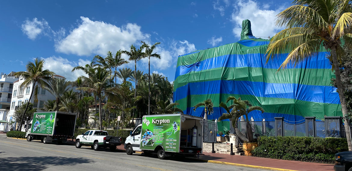 Termite Tenting Versace Mansion Miami, FL