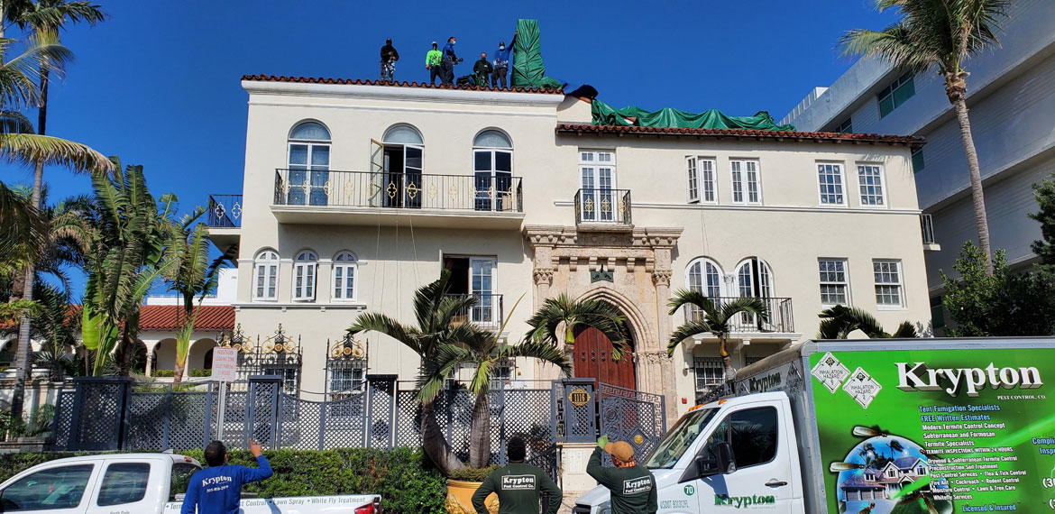 Termite Tenting Versace Mansion Miami, FL